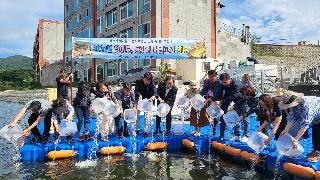잉어류, 동자개 어린고기 방류