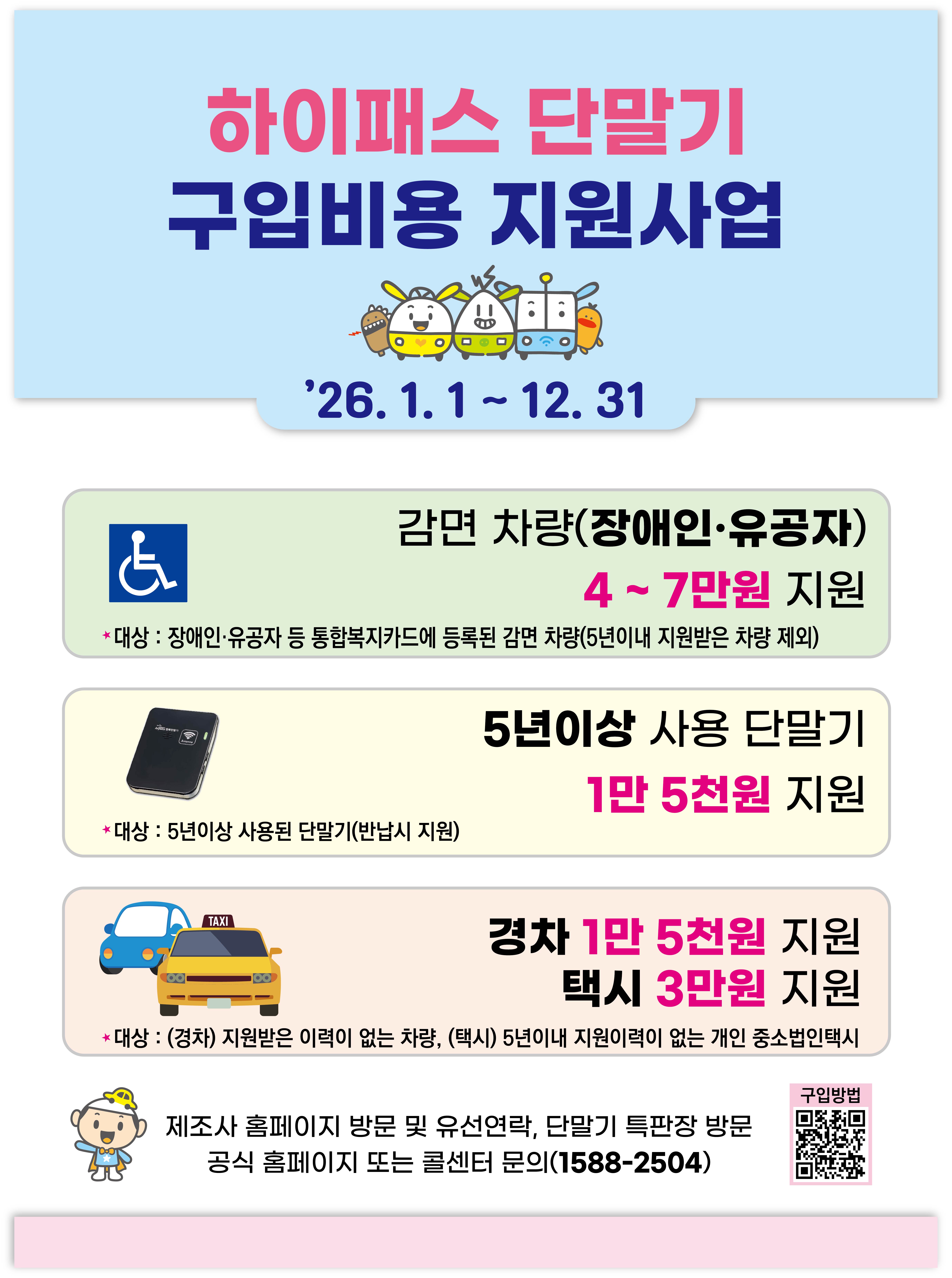 하이패스 단말기 구입비용 지원사업